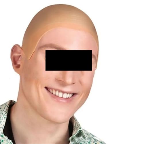 Gorras de látex para peluca que ocultan el cabello grueso 3