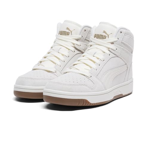 PUMA Women's Rebound Layup Sneaker, Warm White Gold, 8.5