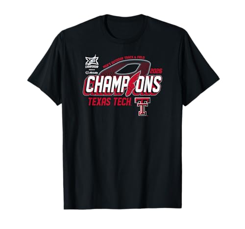 Texas Tech Red Raiders Big 12 Champs 26 Outdoor Track&Field T-Shirt