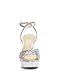 Jessica Simpson Women's Immie Platform Sandal Heeled, Silver, 8