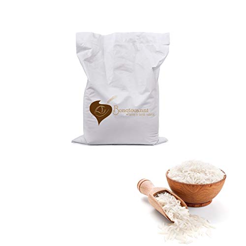 BONGIOVANNI FARINE E BONTA' NATURALI Farina di Riso per Prodotti da Forno Dolci e Salati, Senza Glutine - Formato da 1 kg