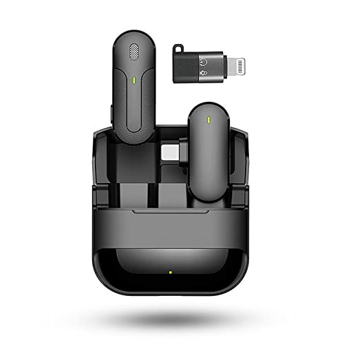 Image of Professional Grade Wireless Microphone for YouTube Videos Recording ASMR Podcast Interviews Insta Reels and YT Live Videos Streaming Collar Mic (Pack of 1, Black, Wireless Mic)