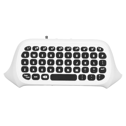 ciciglow Controller-Tastatur für Series, TYX-586 Wireless Gaming Chatpad Keypad mit Sound und Headset-Anschluss für Series S One One S(Weiß)