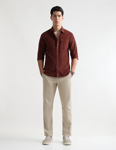 Image of Arrow Sport Men's Chelsea Slim Fit Corduroy Shirt