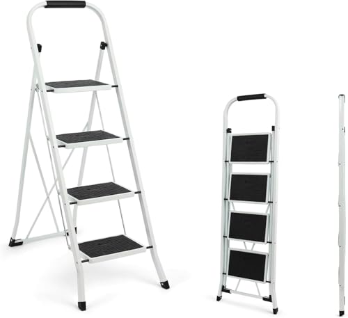 Simpli-Magic Step Ladder, 4 St... Ladder Stool (4 Step - White)