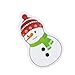 Christmas Sponge Features Snowman/Snowflake/Glove/Deer Shape Optional and Easy Use by Family Members