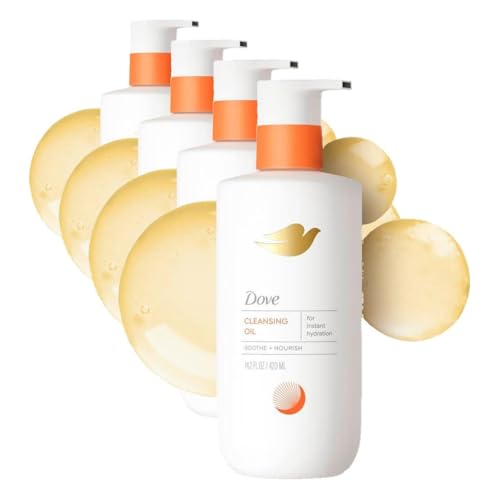 Image of Dove Shower Body Oil Wash for Women - Ultra‑Moisturizing Feminine Wash For Dry & Itchy Skin, 14.2 oz (Pack of 4)