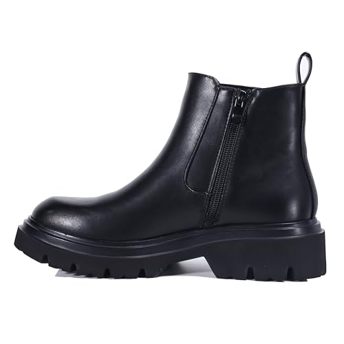 Women's Ultra-Light Chelsea Boots – Featherweight Sole, Chunky Heel, Slip-On Elastic Ankle Booties for All-Day Comfort2