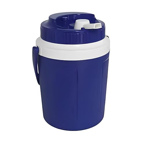 PLUS HOME-Nevera Portáti Bidón Termo Azul Para Agua Fría o Caliente o Bebidas Frescas Para Jardin Terraza Playa Camping Verano.2L