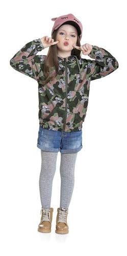 Jaqueta Corta Vento Com Capuz Feminino Fakini Tamanho:6;Cor:Verde