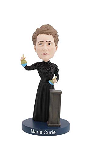 Royal Bobbles Marie Curie Bobblehead with Glow-in-The-Dark Lab Beakers