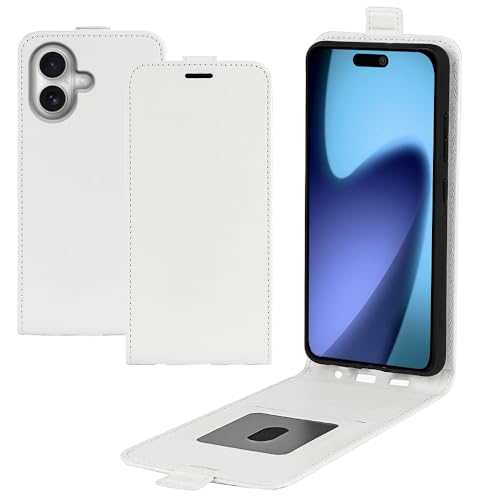 iPhone 17���� �P�[�X 6.3 �C���` �c�J�� ���J�� �y�� �J�[�h���[ �X�g���b�v�z�[�� �t���b�v ���U�[�� �蒠 �u�b�N�J�o�[ IP17-ZK-50912 (�z���C�g)