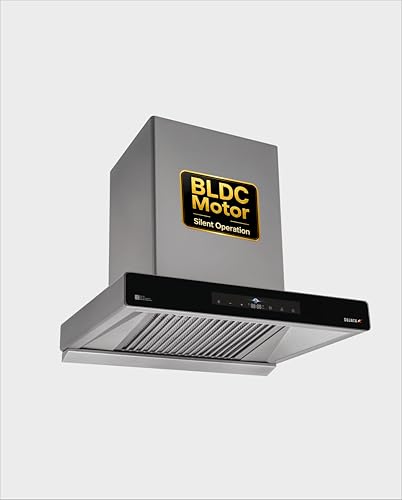 Image of Sujata Zircon Chimney for Kitchen 75cm |Suction Power 1750 m /hr| Kitchen Chimney for Home, Built-In Oil Collector, Auto Clean Feature, Warranty 15 Years BLDC Motor & 5 Years Whole Product (Grey-75cm)