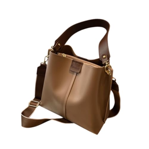 Image of CLUB BOLLYWOOD Womens Leather Shoulder Bag Lightweight Bucket Bag for Outdoor Work Vacation Khaki|Clothing, Shoes & Accessories | Womens Handbags & Bags| Womens Handbags & Bags