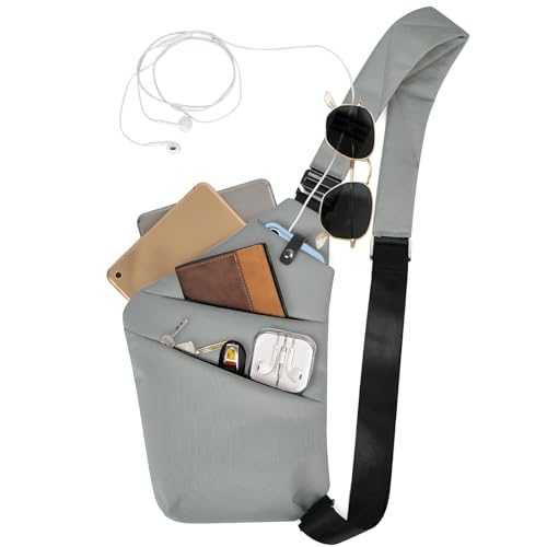 Lightweight Sling Bag, Anti Theft Crossbody Bags for Women Men Casual Shoulder Crossbody Sport Travel Hiking Bag