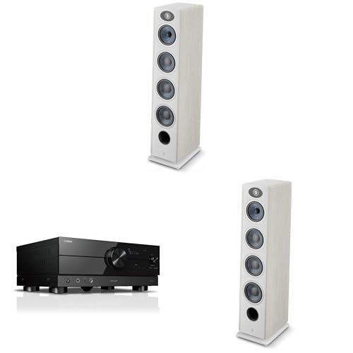 Focal Vestia No3 Light Wood 3-Way Speakers (2) + 7.2-Channel AV Receiver Bundle (RX-A2ABL)