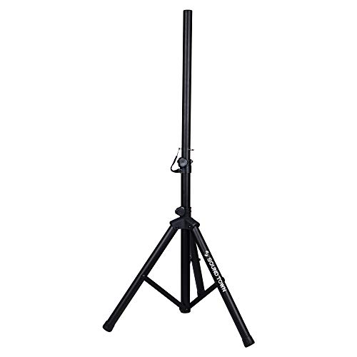 Sound Town 2-Pack Universal Tripod Speaker Stands With Adjustable Height, 35Mm Compatible Insert, Locking Knob And Shaft Pin, Black (Stsd-48B-Pair) #TOP1
