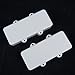 A set of Double J style Humbucker Bass Guitar Pickup cover, 96 & 113mm White