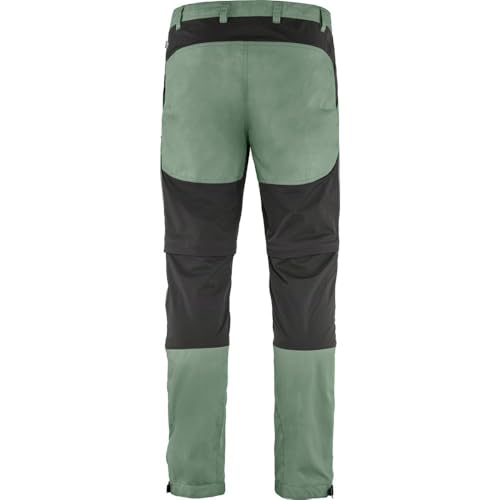 Fjällräven Herren Abisko Lite Trekking Zip-Off Reg Hose, Patina Green/Dark Grey, 50
