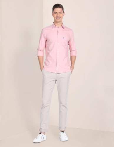 Image of U.S. Polo Assn. Men's Solid Regular Fit Shirt