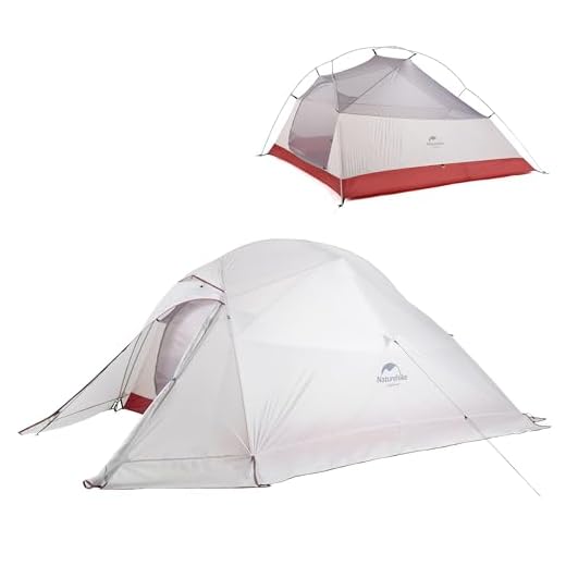 Las Mejores Tiendas de Campaña: Una Guía Definitiva 4 Naturehike New Cloud-up 3 Personas Tienda Mejorada Tienda de Doble Capa Tienda de campaña Tiendas de Senderismo(20D con Falda de Nieve Actualización)