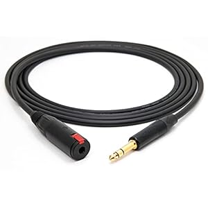enoaudio Mogami 2534 Quad Verlengkabel hoofdtelefoon symmetrisch | Neutrik Gold 6,3 mm TRS jack – 6,3 mm aansluiting | HiFi, 0,5 m