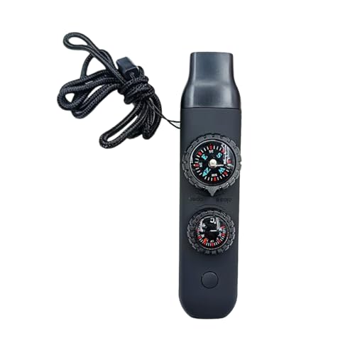 XUZHID Survival Whistle?Outdoor Multifunction Whistles Emergencies Compasses with Lanyard Whistles for Camping Hiking Outdoor