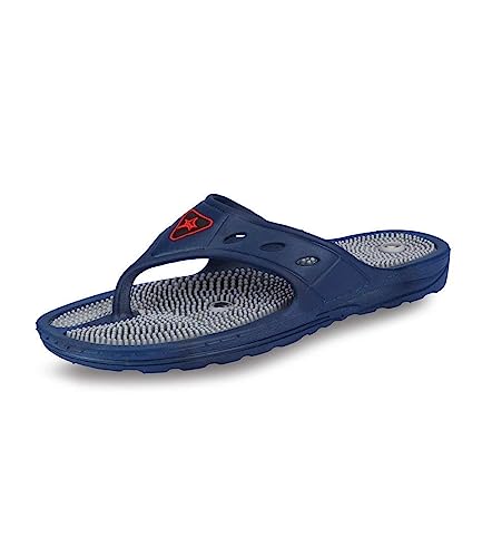 Image of Acupressure slippers for foot massage with magnetic Unisex-Adult (10, Blue)
