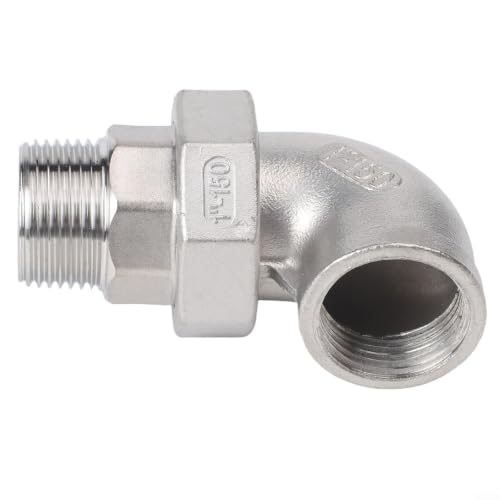 Codo de 90 grados de acero inoxidable 304 con rosca de 1 pulgada ultra resistente a la presión 3