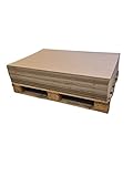 Paletten-Wellpapp Zuschnitt Karton Braun 1180 mm x 780 mm verschiedene Ausführungen (2-Wellig, 100 Stück)