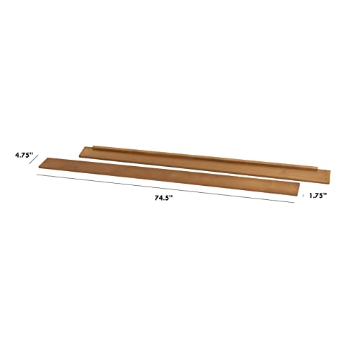 Image of DaVinci Hidden Hardware Twin /Full-Size Bed Conversion Kit (M5789) in Chestnut