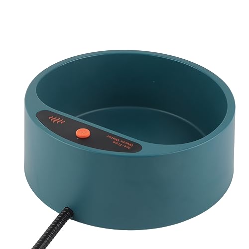 Akozon Tazón con Calefacción de Perros, Tazón de Agua Térmica de Mascota de Conservación con Interruptor Impermeable a la Temperatura Constante de Perros Al Calor (Enchufe UE 220‑230V)