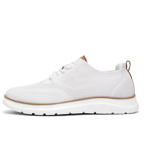 Image of Mens Casual Dress Oxfords Shoes Fashion Mesh Work Business Walking Sneakers Comfortable Lightweight Soft Sole