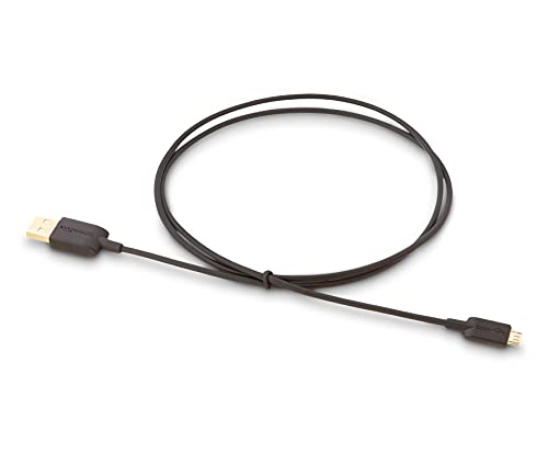 Image of Amazon Basics 10-Pack USB-A to Micro USB Charging Cable, 480Mbps Transfer Speed, Gold-Plated Plugs, USB 2.0, 3 Foot, Black