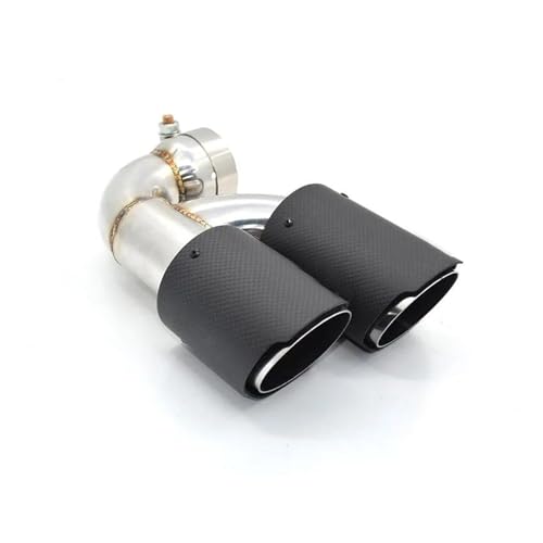 Tuyau d'échappement double sortie pour modification BMW F20 116i noir