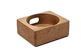 Echo Dot Wood Stand 2nd Gen, Handmade in the USA, Solid Wood Holder, Rustic Hardwood Stand for Alexa, Decorative Protective Case Made from Alder Wood, Natural Finish