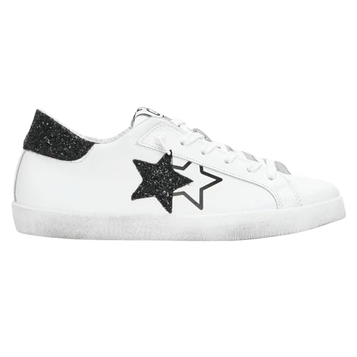 Baskets casual femme cuir blanc 2Star Prime Star 2Sd4898 pour un style intemporel
