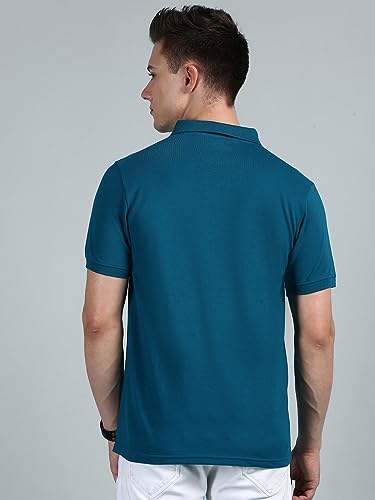 Image of Lux Cozi Mens Cotton Solid Relaxed Fit Polo Shirt