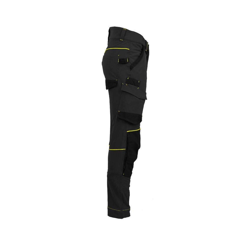 Pantalon - NORTH WAYS - Sacha Noir/Jaune fluo 1388 T.46