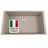 PREMIUM MATERIAL BUILD – Crafted in Italy, this granite composite kitchen sink blends 80% stone with acrylics for a sleek, scratch-resistant matte finish that’s easy to clean. LARGE SINGLE BOWL – Spacious design of our single bowl kitchen sinks allow...