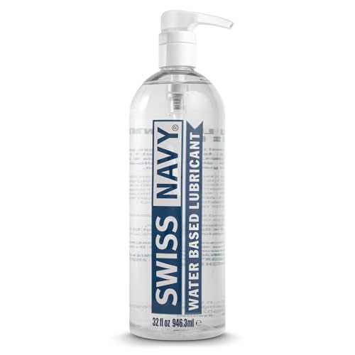 Image of Swiss Navy Premium Water-Based Lubricant - 32 oz | Lubricating Gel for Men, Women & Couples - Toy Safe - Non-Staining Formula - Compatible with Latex & Condoms