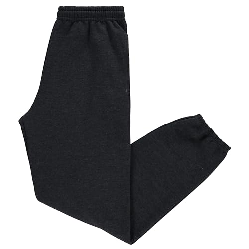 Yacht & Smith 3 Pack of Boys Jogger Bulk Sweatpants, Black Navy Gray, Comfy Lounge Joggers for Kids3