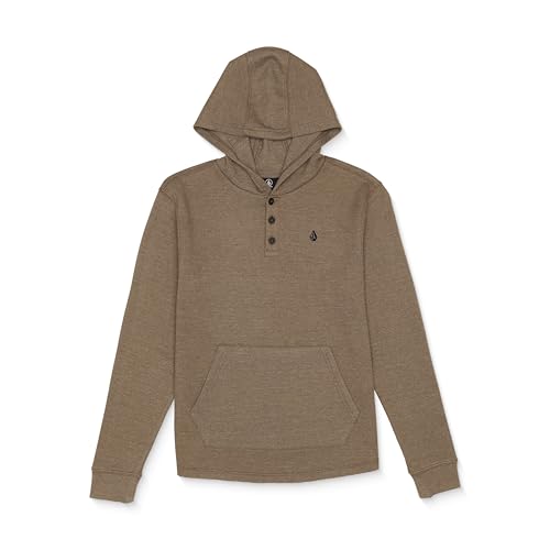 Volcom Big Boys Murph Long Sleeve Hooded Thermal Shirt