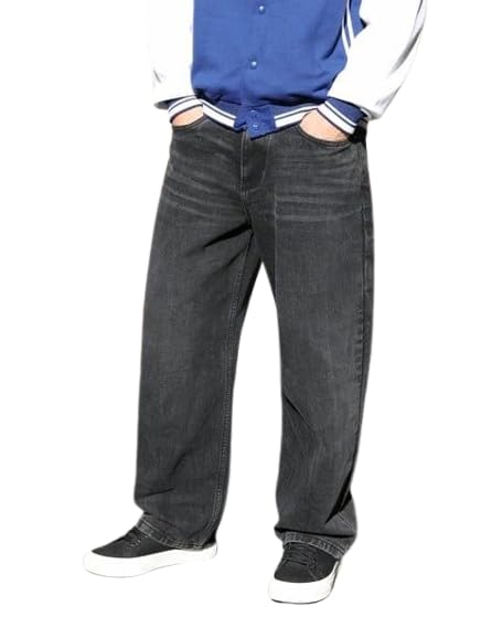 Image of M Q Denim Men's Straight Fit Jeans | Mid Wash Whisker Spray | Comfortable Cotton Denim for Daily & Casual Wear