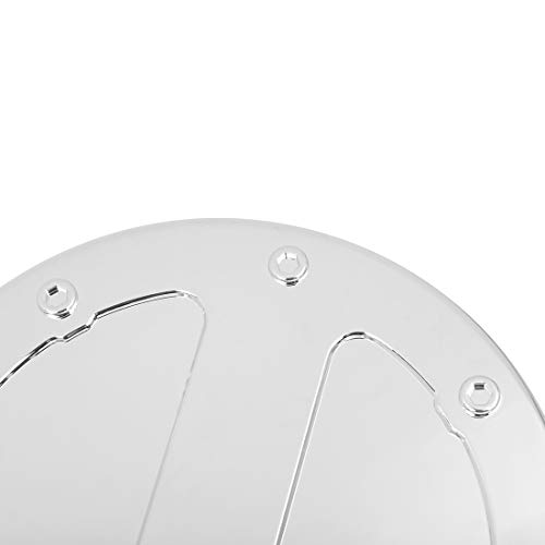 X Autohaux Silver Tone Car Gas Tank Cap Fuel Filler Door Cover For Ford F150 2009-2014 #TOP5