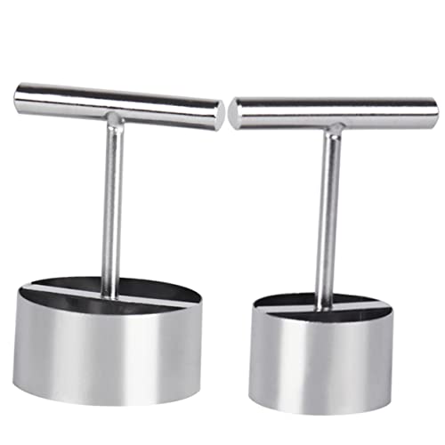 Alipis 2Pcs Stainless Steel Fruit Hole Diggers Portable Pear Corer Tool for Removal Non Slip Design for Kitchen Use Dishwasher Safe for Apples and Other Fruits