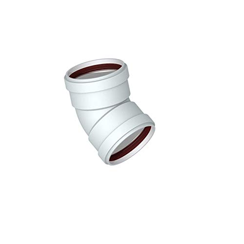 CURVA APERTA 45° F/F ø 80 mm PER CANNA FUMARIA