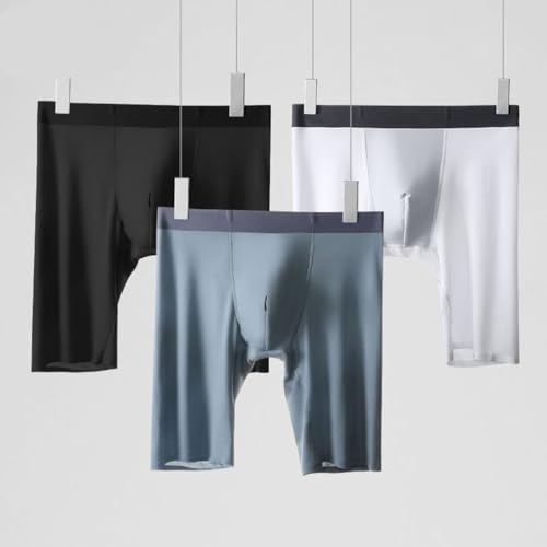 GAOGAO Ice Silk Men's Boxer Brief Seamless Stretch Sweat absorbing Underlay Sports Underwear4