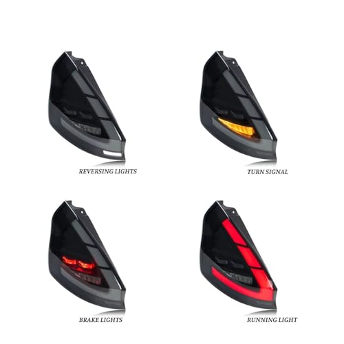 Feux Arrière À LED pour Ford Fiesta MK7 MK7.5 de 2008 à 2020