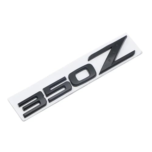 for 350Z 370Z Letters Rear Trunk Emblem Badge Z Z3 Z34 Car Modification Stickers Decals 3D Metal(Black 350Z)